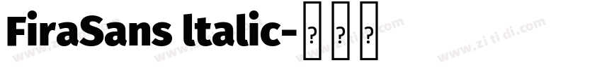 FiraSans ltalic字体转换